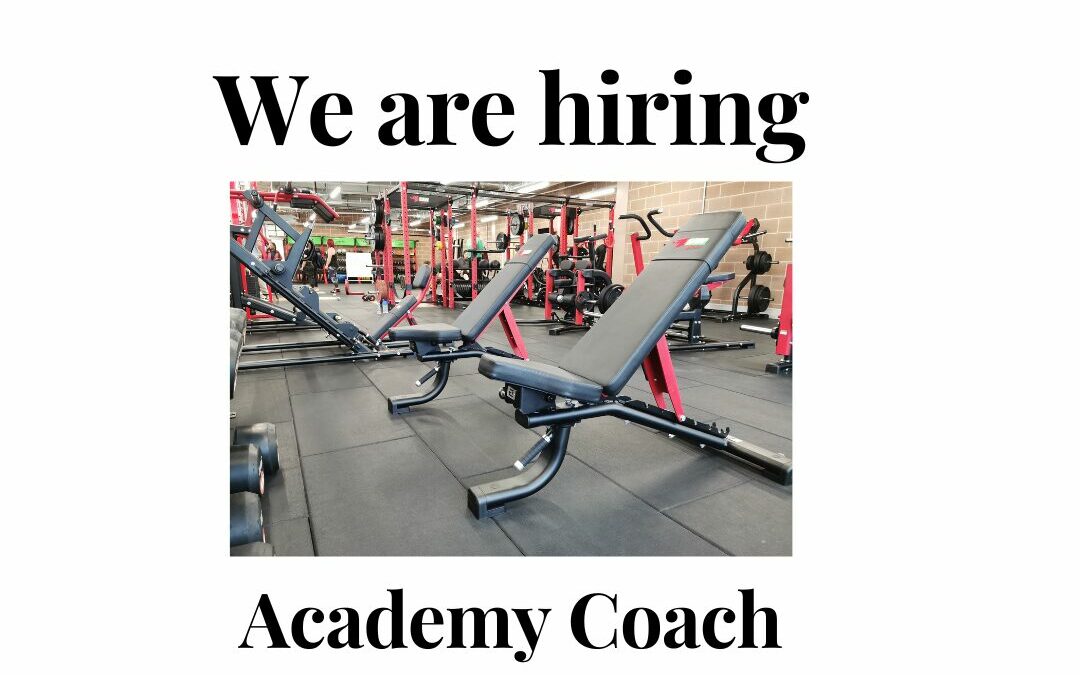Job Vacancy Academy Coach